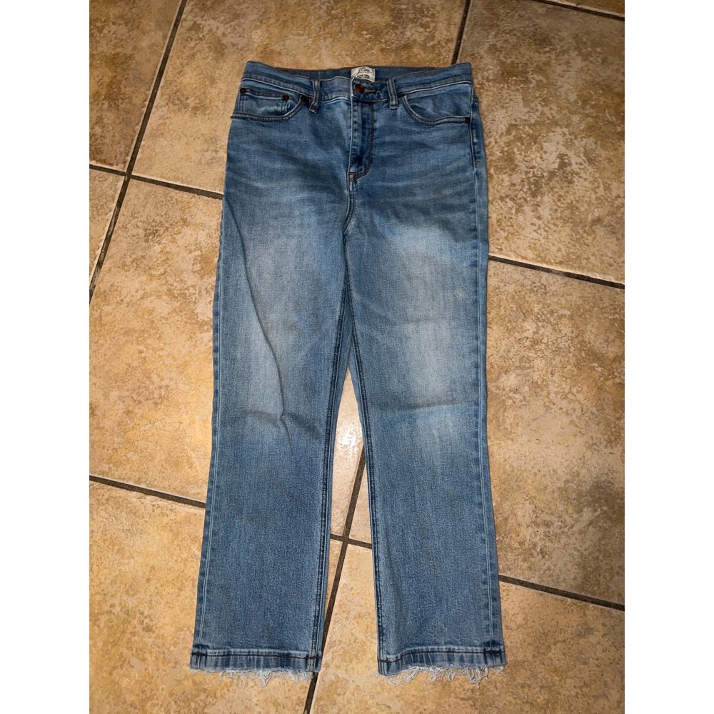 J Crew Billie Demi Boot Crop Jeans Size 29